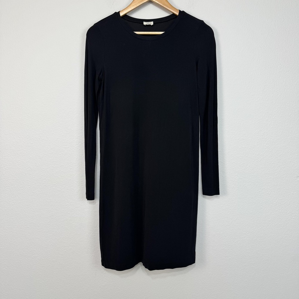 Wilfred Dress‎ Women's XS Black Long Sleeve Mini Minimalist Basic Classic Office